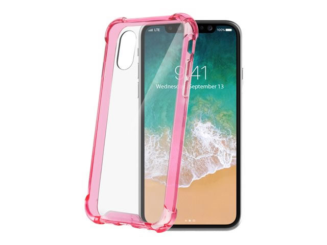 Celly Cover Armor Iphone X Rosa